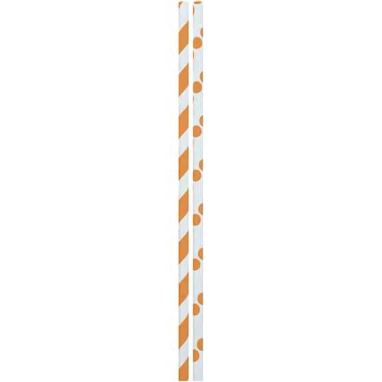 JAM Paper Stripes & Dots Paper Straws